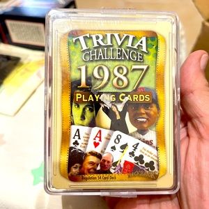 BNWT Trivia Card Set - 1987